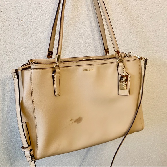 Coach Handbags - COACH LARGE Saffiano Leather CHRISTIE